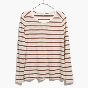 Madewell crewneck tee _ stripes_ Size Small 